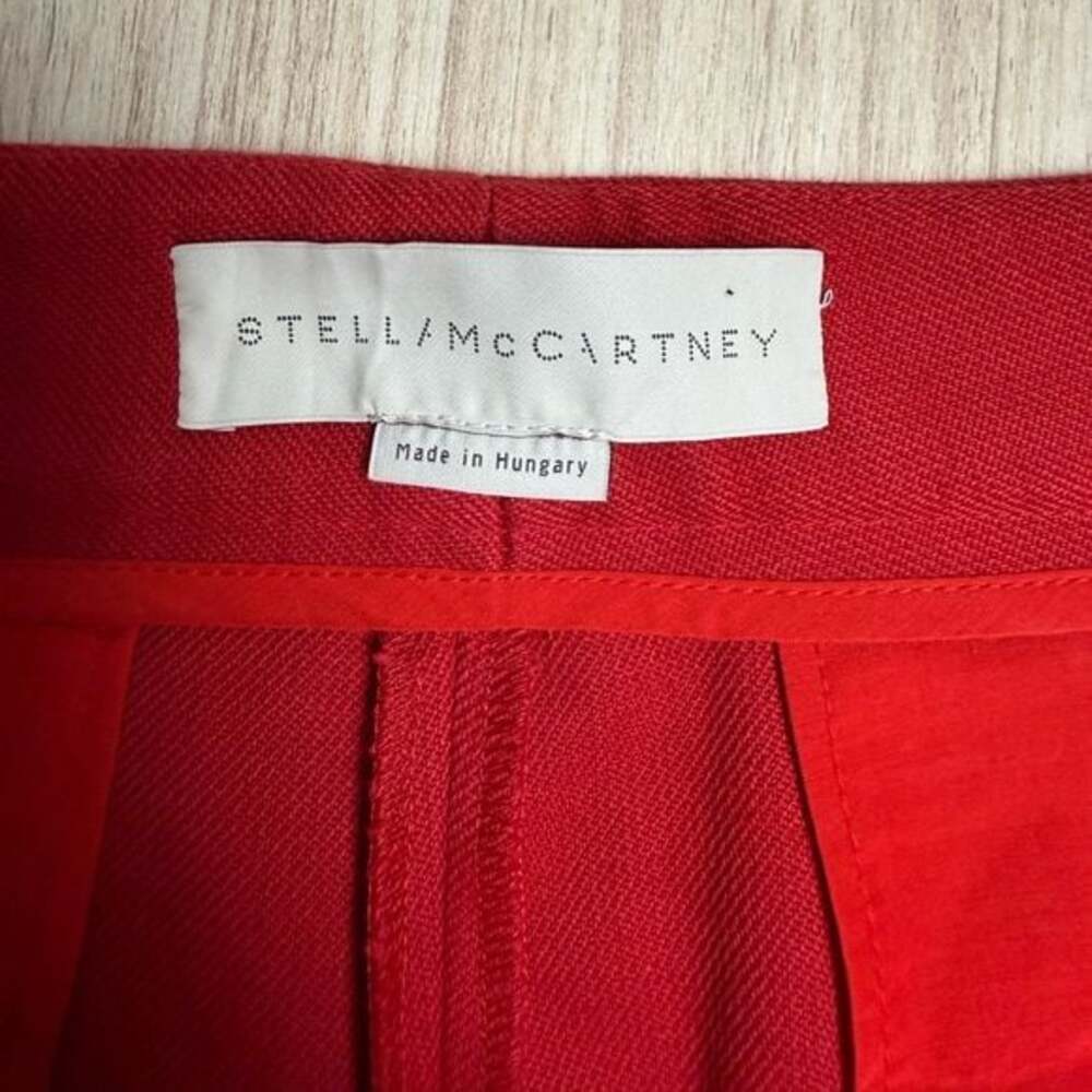 NWT Stella McCartney - Red Cuffed Shorts - Sz 40 (US S/4) - Picture 8 of 9